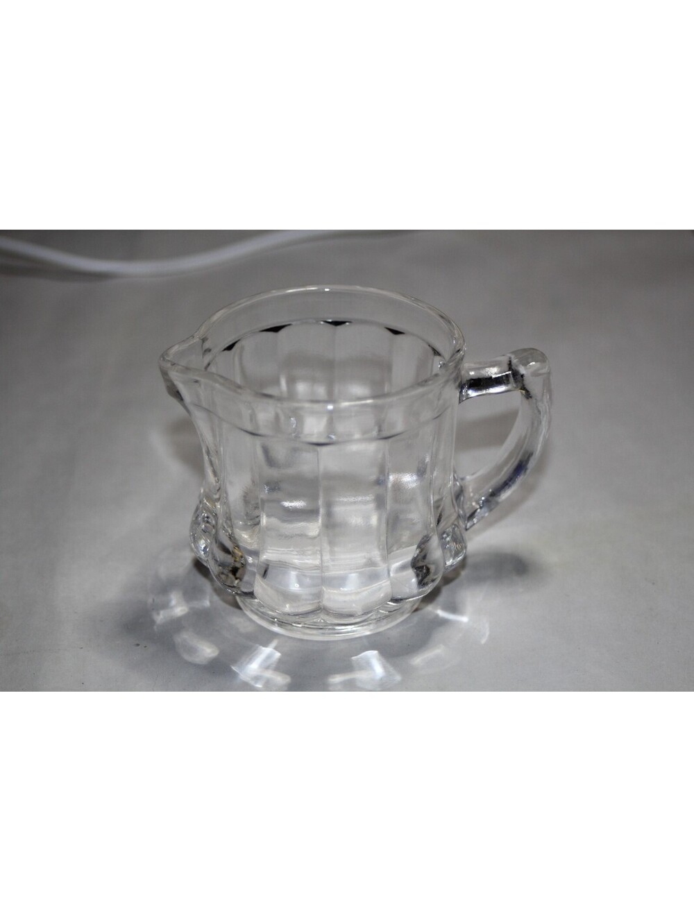 POST CEREALS Vintage Pressed Glass Measured Creamer Pitcher Promotional*CLEAN